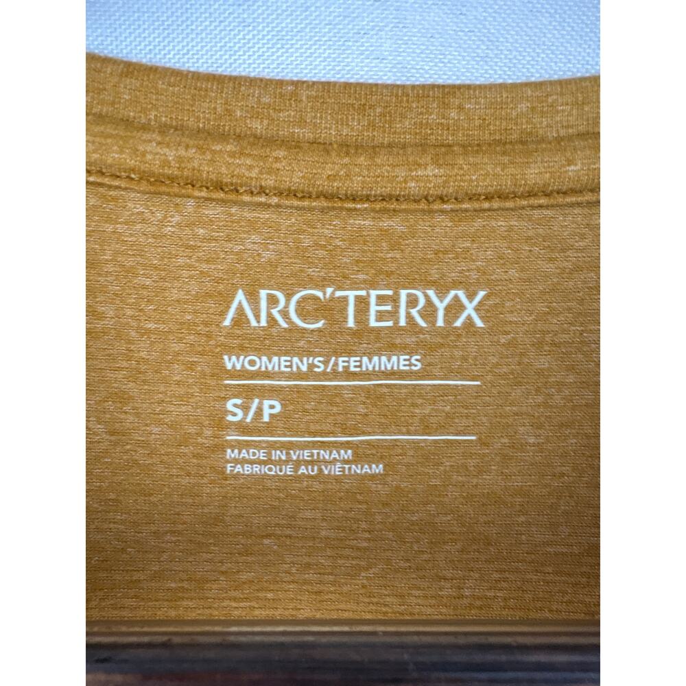 Arc'teryx Women's Long Sleeve Top - Yellow Mustard Gold - Picture 5 of 6
